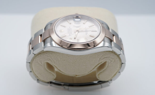Rolex 126301 DATEJUST 41 ROSE GOLD STEEL SUNDUST DIAL 2023 WARRANTY FULL SET - Image 4