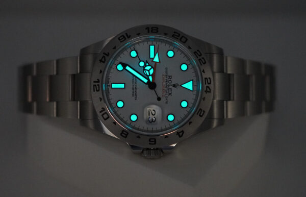 Rolex 226570 EXPLORER 2 POLAR WHITE DIAL NEW MODEL 2022 WARRANTY FULL SET - Image 11