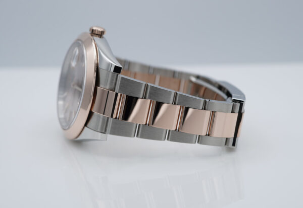 Rolex 126301 DATEJUST 41 ROSE GOLD STEEL SUNDUST DIAL 2023 WARRANTY FULL SET - Image 5