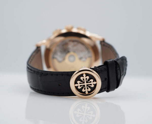 Patek PHILIPPE 5905R ROSE GOLD ANNUAL CALENDAR CHRONOGRAPH BROWN DIAL FULL SET - Image 7