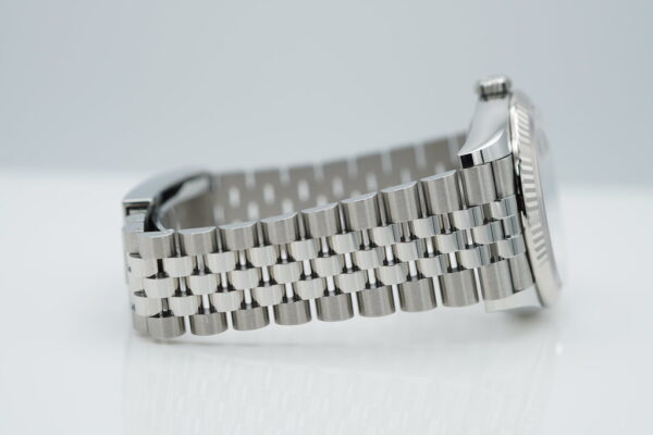 Rolex 126234 DATEJUST 36 FLUTED BEZEL BLUE DIAMOND DIAL JUBILEE BAND FULL SET - Image 6