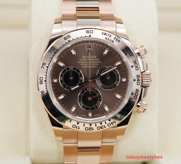 Rolex 116505 DAYTONA 18K ROSE GOLD NEW CHOCOLATE DIAL 2022 COMPLETE SET