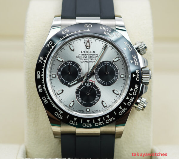 Rolex 116519LN DAYTONA 18K WHITE GOLD OYSTERFLEX STEEL DIAL 2022 COMPLETE SET