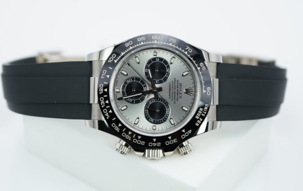 Rolex 116519LN DAYTONA 18K WHITE GOLD OYSTERFLEX STEEL DIAL 2022 COMPLETE SET - Image 9