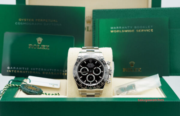 Rolex 126500LN COSMOGRAPH DAYTONA BLACK DIAL NEW MODEL 2023 WARRANTY FULL SET - Image 2