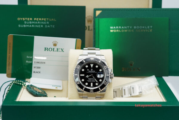 Rolex 116610LN SUBMARINER CERAMIC DATE 40MM 2019 WARRANTY FULL SET - Image 2
