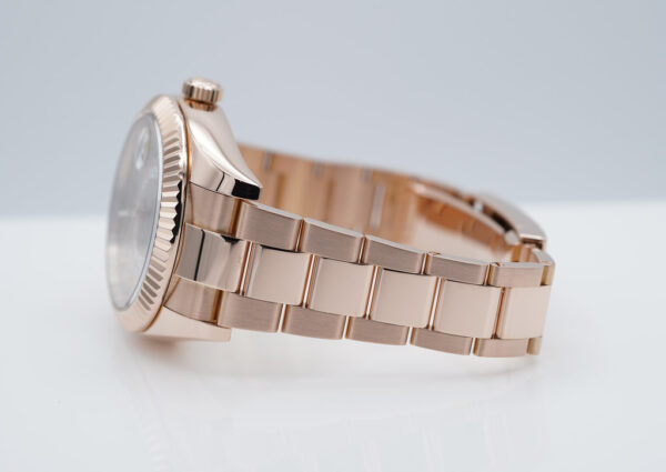 Rolex 326935 SKY-DWELLER 18K ROSE GOLD SUNDUST ROMAN DIAL 2015 BOX PAPERS - Image 5