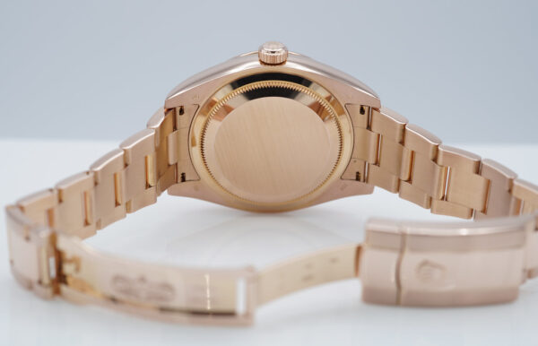 Rolex 326935 SKY-DWELLER 18K ROSE GOLD SUNDUST ROMAN DIAL 2015 BOX PAPERS - Image 8