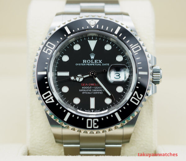 Rolex 126600 SEA-DWELLER 43MM CYCLOPS RED TEXT 2021 WARRANTY FULL SET