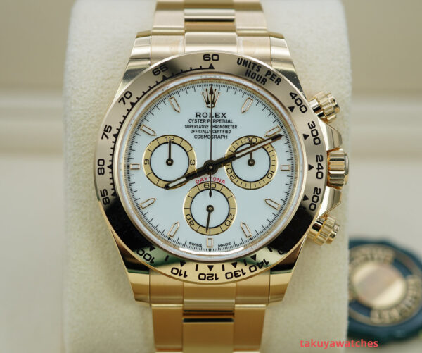 BRAND NEW Rolex 126508 DAYTONA 18K YELLOW GOLD WHITE DIAL NEW MODEL 2024 FULL SET