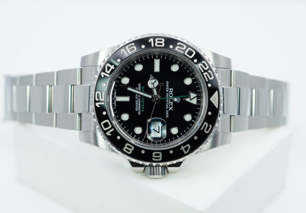 Rolex 116710LN GMT MASTER II STEEL BLACK CERAMIC BEZEL 2015 BOX PAPERS - Image 9
