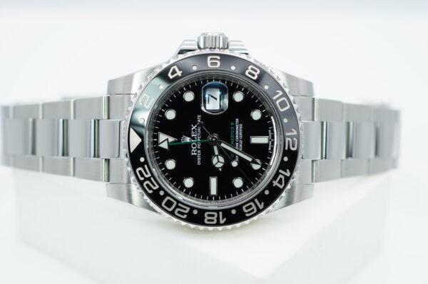 Rolex 116710LN GMT MASTER II STEEL BLACK CERAMIC BEZEL 2015 BOX PAPERS - Image 10