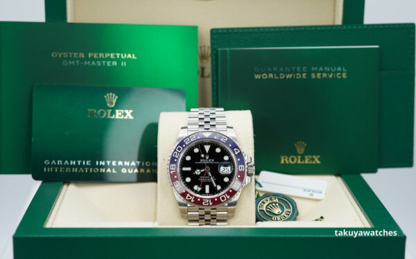 Rolex 126710BLRO PEPSI GMT MASTER II RED BLUE BEZEL JUBILEE 2023 FULL SET - Image 2