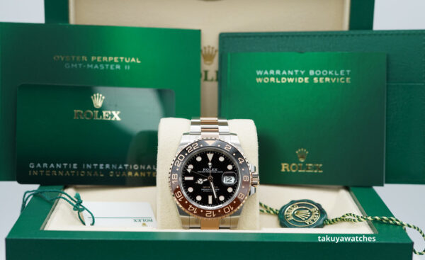 Rolex 126711CHNR GMT MASTER 2 ROSE GOLD STEEL ROOTBEER 2023 COMPLETE SET - Image 2
