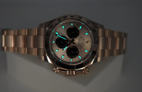 Rolex 116505 DAYTONA 18K ROSE GOLD SUNDUST DIAL 2023 WARRANTY COMPLETE SET - Image 11