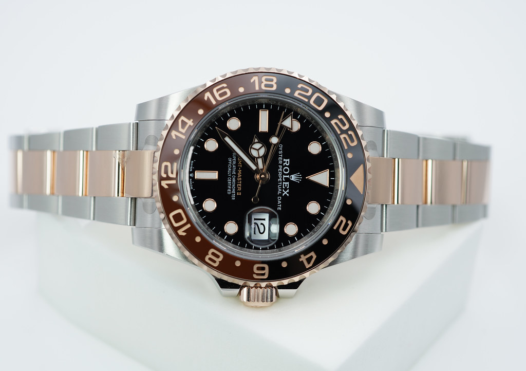 Rolex 126711CHNR GMT MASTER 2 ROSE GOLD STEEL ROOTBEER 2023 COMPLETE ...