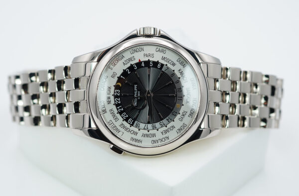 PATEK PHILIPPE 5130/1G WORLD TIME COMPLICATIONS WHITE GOLD BRACELET FULL SET - Image 10