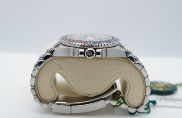 NEW Rolex 126710BLRO PEPSI GMT MASTER II RED BLUE JUBILEE 2023 STICKERS FULL SET - Image 3