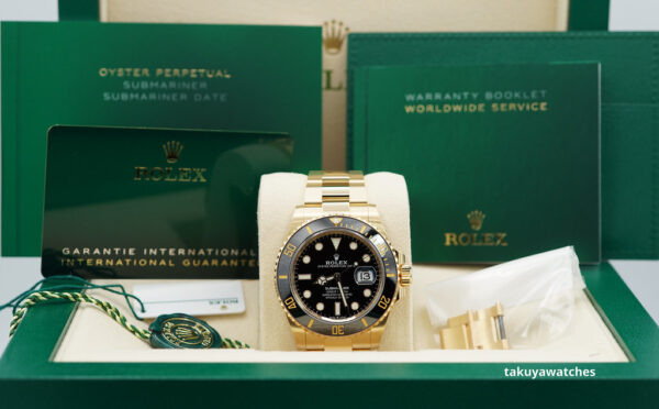Rolex 126618LN SUBMARINER 41 YELLOW GOLD BLACK DIAL 2023 WARRANTY FULL SET - Image 2