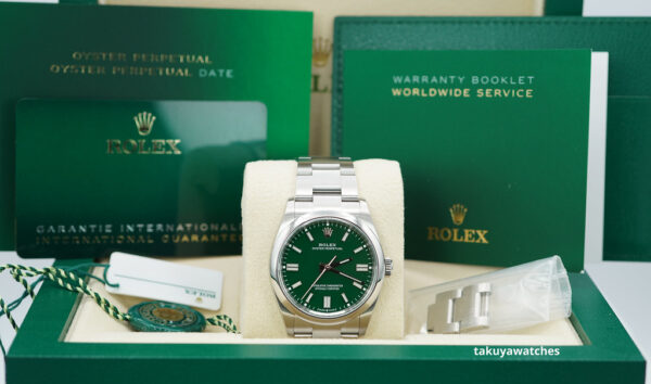 Rolex 126000 OYSTER PERPETUAL 36 GREEN DIAL 2023 WARRANTY FULL SET - Image 2
