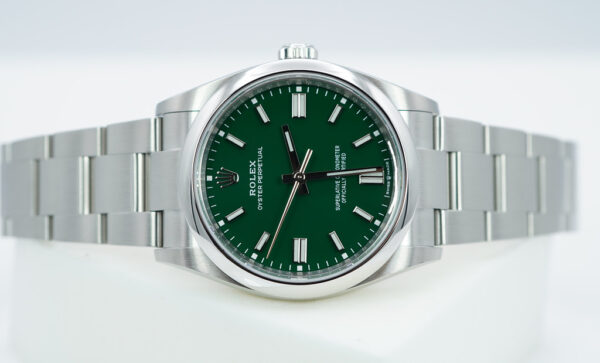 Rolex 126000 OYSTER PERPETUAL 36 GREEN DIAL 2023 WARRANTY FULL SET - Image 10