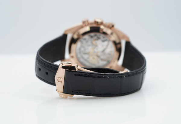 Omega SPEEDMASTER MOONWATCH 18K ROSE GOLD BLACK DIAL 2022 WARRANTY FULL SET - Image 7