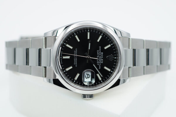 Rolex 126200 DATEJUST 36 BLACK STICKS DIAL OYSTER BAND 2020 WARRANTY FULL SET - Image 9