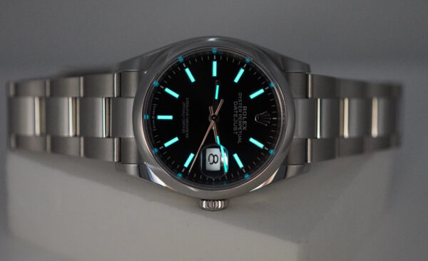 Rolex 126200 DATEJUST 36 BLACK STICKS DIAL OYSTER BAND 2020 WARRANTY FULL SET - Image 11