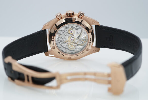 Omega SPEEDMASTER MOONWATCH 18K ROSE GOLD BLACK DIAL 2022 WARRANTY FULL SET - Image 8