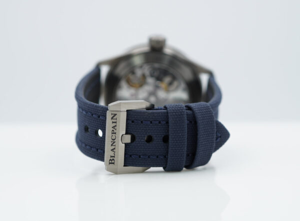 Blancpain FIFTY FATHOMS BATHYSCAPHE GREY CERAMIC BLUE DIAL BLUE BEZEL 2023 FULL SET - Image 7