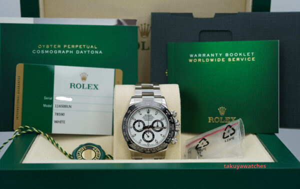 Rolex 116500LN DAYTONA WHITE PANDA DIAL CERAMIC BEZEL STAINLESS STEEL FULL SET - Image 2