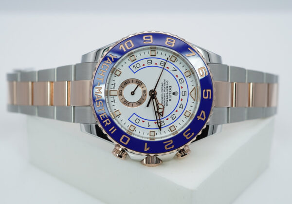 Rolex 116681 YACHTMASTER 2 ROSE GOLD STEEL NEWER DIAL 2021 WARRANTY FULL SET - Image 9