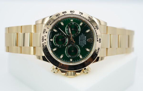 Rolex 116508 DAYTONA 18K YELLOW GOLD GREEN DIAL JOHN MAYER 2022 COMPLETE SET - Image 9