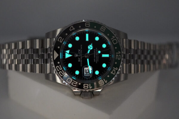 Rolex 126720VTNR GMT MASTER 2 LEFTY BLACK GREEN SPRITE JUBILEE BAND 2023 FULL SET - Image 11