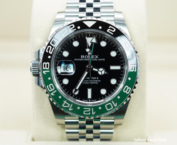 Rolex 126720VTNR GMT MASTER 2 LEFTY BLACK GREEN SPRITE JUBILEE BAND 2023 FULL SET