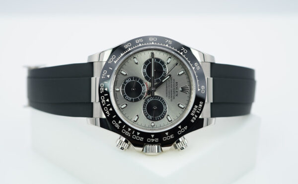 Rolex 116519LN DAYTONA 18K WHITE GOLD OYSTERFLEX STEEL DIAL 2021 COMPLETE SET - Image 9