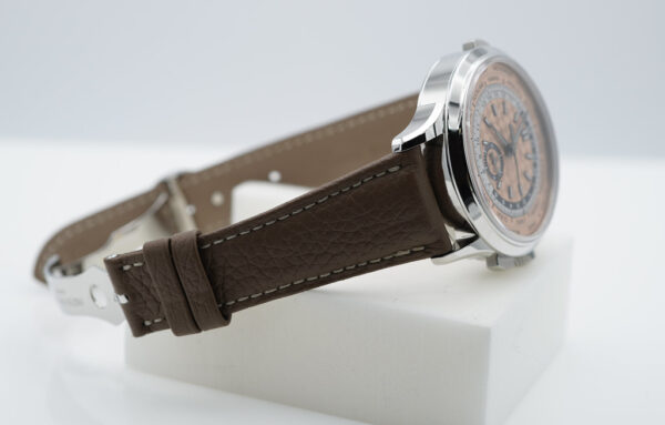 Patek PHILIPPE 5935A STAINLESS STEEL WORLD TIME CHRONOGRAPH SALMON DIAL 2023 FULL SET - Image 5