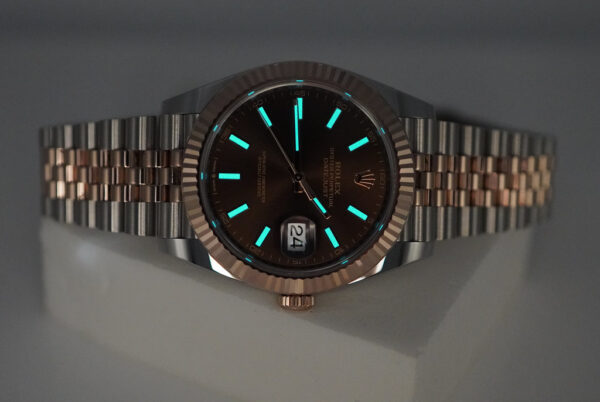 Rolex 126331 DATEJUST 41 ROSE GOLD STEEL CHOCOLATE DIAL JUBILEE 2021 FULL SET - Image 11