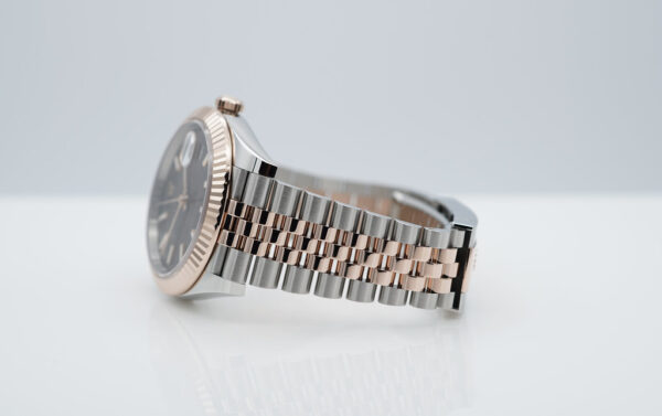 Rolex 126331 DATEJUST 41 ROSE GOLD STEEL CHOCOLATE DIAL JUBILEE 2021 FULL SET - Image 5