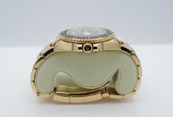 Rolex 116718 18K YELLOW GOLD GMT MASTER II GREEN DIAL BOXES PAPERS - Image 3