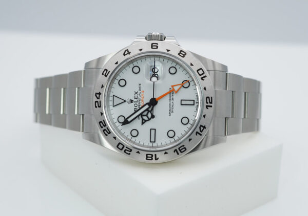 Rolex 226570 EXPLORER 2 POLAR WHITE DIAL NEW MODEL 2023 WARRANTY FULL SET - Image 10