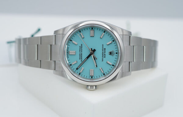 BRAND NEW Rolex 126000 OYSTER PERPETUAL 36 TURQUOISE BLUE DIAL 2024 COMPLETE SET - Image 9