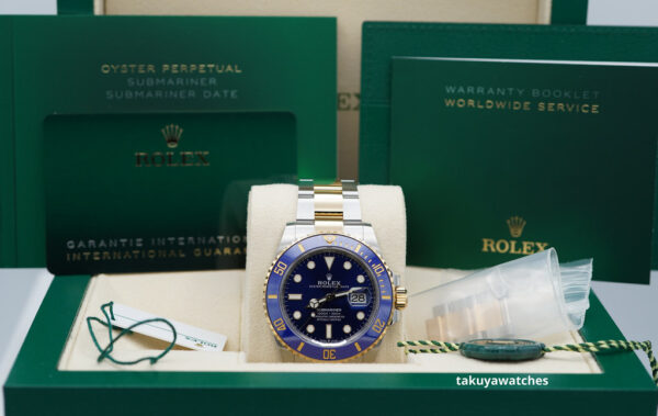 Rolex 126613LB SUBMARINER BLUESY 18K YELLOW GOLD STEEL BLUE DIAL 2023 FULL SET - Image 2