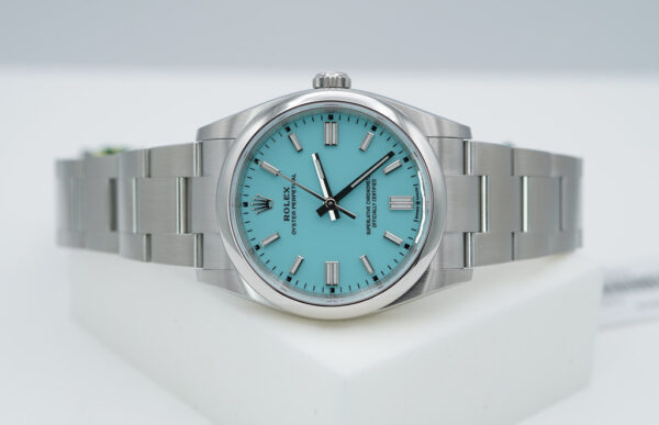BRAND NEW Rolex 126000 OYSTER PERPETUAL 36 TURQUOISE BLUE DIAL 2024 COMPLETE SET - Image 10