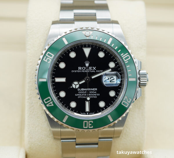 Rolex 126610LV SUBMARINER 41 GREEN MK1 BEZEL STARBUCKS 2022 WARRANTY FULL SET