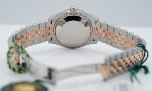 BRAND NEW Rolex 278271 DATEJUST 31 ROSE GOLD STEEL CHOCOLATE DIAMONDS DIAL FULL SET - Image 8