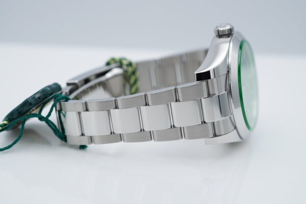 NEW Rolex 116400GV MILGAUSS GREEN CRYSTAL Z BLUE DIAL 2023 WARRANTY SET - Image 6