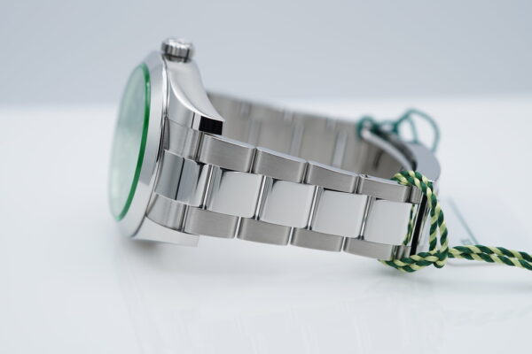 NEW Rolex 116400GV MILGAUSS GREEN CRYSTAL Z BLUE DIAL 2023 WARRANTY SET - Image 5