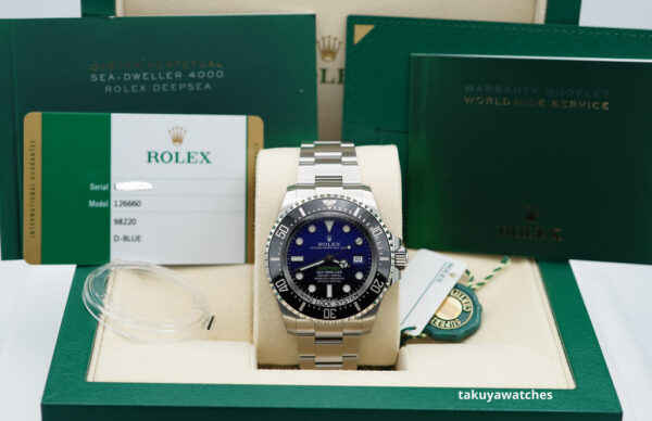 NEW Rolex 126660 DEEPSEA D BLUE DIAL JAMES CAMERON STICKERS COMPLETE SET - Image 2
