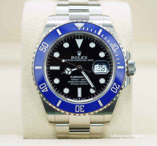 Rolex 126619LB SUBMARINER 41 WHITE GOLD BLUE BEZEL 2023 WARRANTY COMPLETE SET